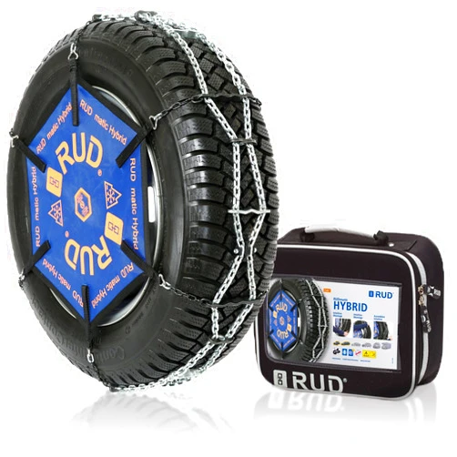 RUD 4717316 Snow Chains Hybrid Rudmatic Intuitive Mounting, Set of 2, H104