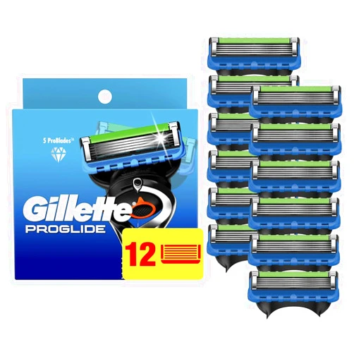 Gillette ProGlide Razor Refills for Men, 12 Razor Blade Refills