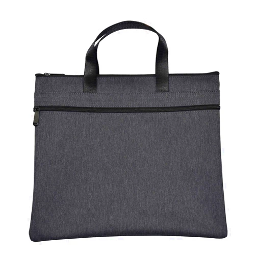 Enyuwlcm Waterproof Zipper Document Bag Handle Meeting Office Organizer Briefcase Black
