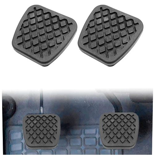 RBOKO 2 Pcs Rubber Brake Clutch Pedal Cover, Compatible with Honda Civic, Replacements 46545-SA5-000, 46545 SA5 000, 46545SA5000, Pedal Pad Cover