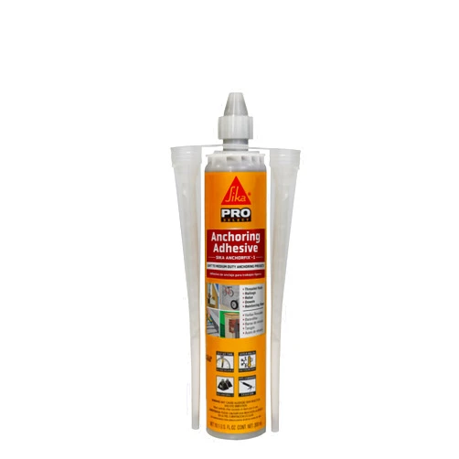 Sika Anchorfix-1, High strength adhesive, fast setting anchoring for threaded and reinforcing bars in uncracked concrete, 10.1 fl. oz Cartridge