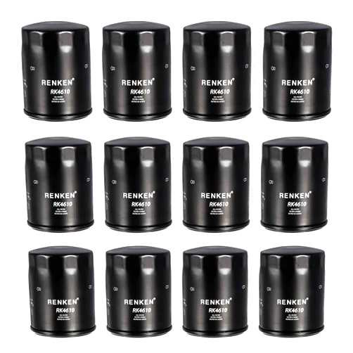 RENKEN RK4610 Premium Spin On Oil Filter Compatible with PH7317 L14610 51356, Pack of 12