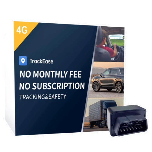 VITALGLOW GPS Tracker for Vehicles, No Monthly Fee, No Subscription, Real-Time Tracking, 4G SIM and Data Included, Trip History, GeoFence, Speeding Alerts, OBD