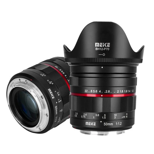 MEKE 50mm F1.2 Large Aperture Manual Focus Full Frame Lens Compatible with EF-Mount Cameras