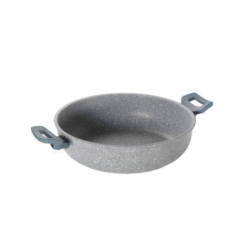 MOPITA SMART LIVING Mopita ROVT28MO101 Roccia Viva Forged Aluminum Shallow Casserole, 28 x 7.5 cm, Aluminium, Black