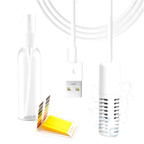 Xxiong Sodium Hypochlorite Generator, Hypochlorous Acid Generator, Multi-Purpose Cleaning Supplies Generator, Compact & Portable, Included Spray Bottle &Chlorine Testing Strips