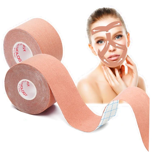 AURUZA 2 Rolls Facial Myofascial Lift Tape,Face Eye Neck Lift Tape, Unisex Anti-Wrinkle Patches Anti-Freeze Stickers for Firming And Tightening Skin