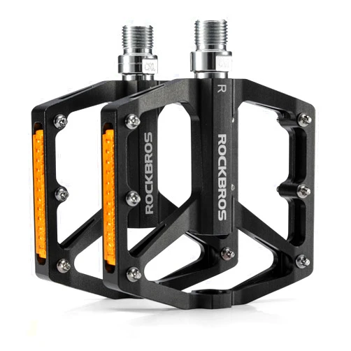 ROCKBROS Mountain Bike Pedals MTB Pedals Bicycle Flat Pedals Aluminum 9/16