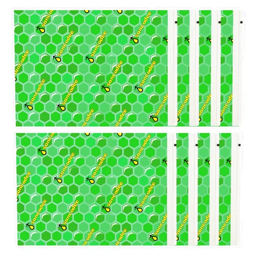 Sancodee 8 Pack Wasp Trap Refill, Yellow Jacket Flying Insect Traps Refills Attractant Sticker, Sticky Paper Glue Boards Replacement Pads Set (Green)