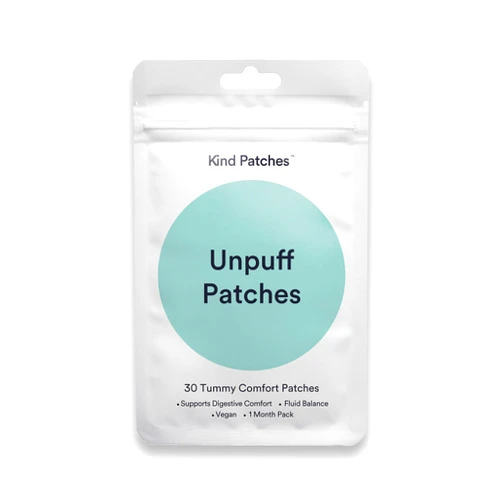 Kind Patches Unpuff Patches with Dandelion Root, Fennel, Artichoke, Ginger, and Turmeric Extract - Vegan - 30 Count
