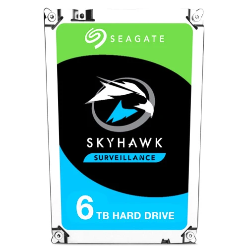 Seagate Skyhawk 6TB Surveillance Internal Hard Drive HDD – 3.5 Inch SATA 6Gb/s 256MB Cache for DVR NVR Security Camera System with Drive Health Management (ST6000VX0023)