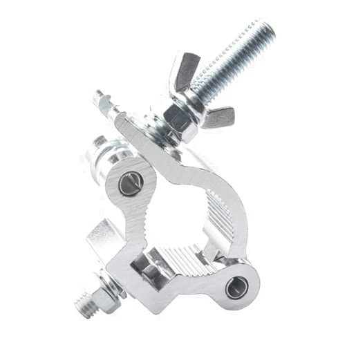 MAD OWL Clamps for Lights Stage Lighting Accessories, Lighting O Clamp Dj Light Pole Clamp Quick Release Truss Clamp, 38mm-42mm Half Coupler Hanging Bracket Stage Light Clamp Moving Head Light Hooks for Truss