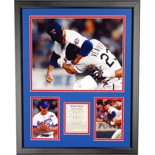 Legends Never Die Nolan Ryan Fight Framed Photo Collage, 16