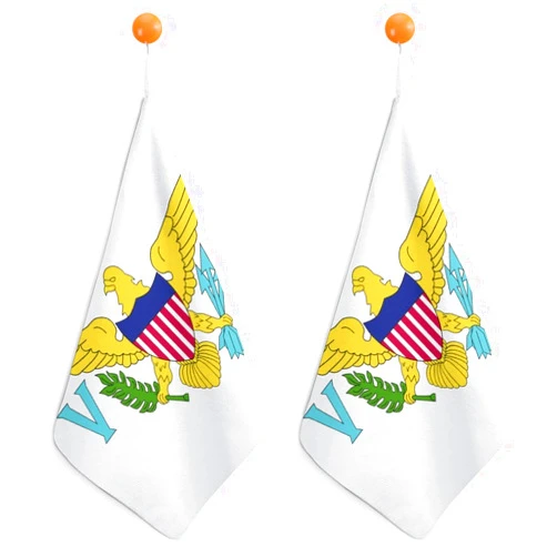 Calculay US Virgin Islands Flag Can Hang Super Soft and Super Absorbent Hand Towels, Suitable for Bathroom/hotel/gym/kitchen Decoration