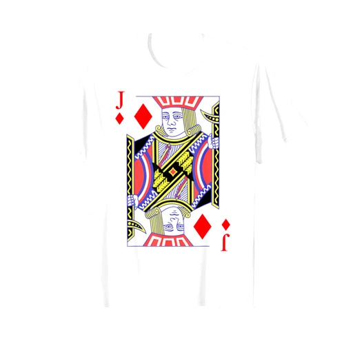Bube Kostüm Jack Spielkarte Poker Skat Kartenspiel Mens Checked Bube Costume Playing Card Game Checked Bube Carnival T-Shirt