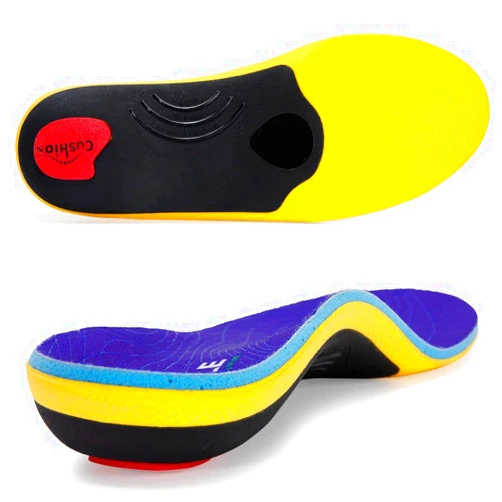 VALSOLE Heavy Duty 220+ lbs Orthotic Inserts for Plantar Fasciitis - High Arch Support, Absorbs Shock