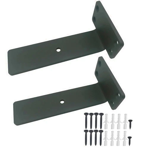 Baykailin 2Pcs Floating Shelf Bracket 6 inch Hidden Wall Shelf Brackets Heavy Duty Shelf Support with Screws