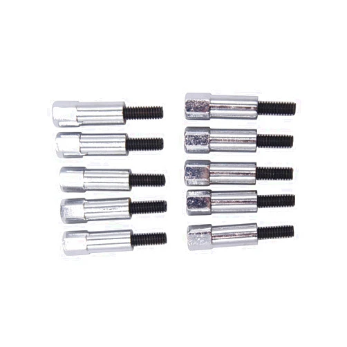 SHLPDFM 10 pcs/set SHLPDFM Silver Chromed Steel Valve Cover Bolt Set Fits for Small Block Mopar 273 318 340 360 Engines