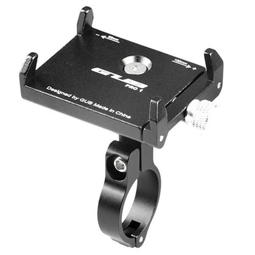 GUB PRO1 Universal Alloy Bike Cell Phone Holder Aluminum Bicycle Handlebar Phone Support for 3.5-6.2inch Bike Bracket Mount