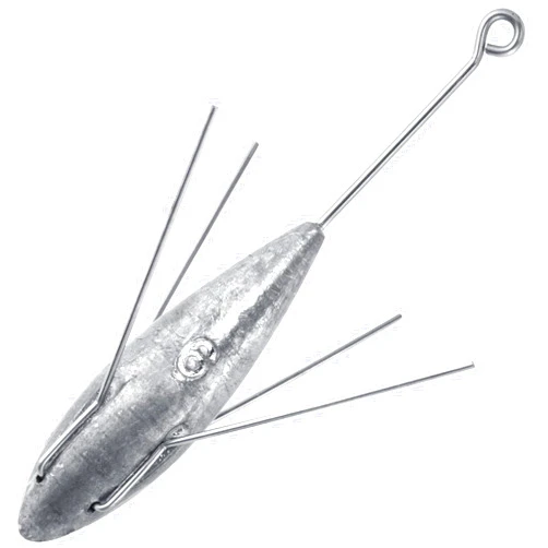 Dr.Fish 5 Pack Sputnik Sinker Spider Sinker 2oz-10oz Surf Fishing Lead Weight Pyramid Saltwater Beach Casting Sea Fishing