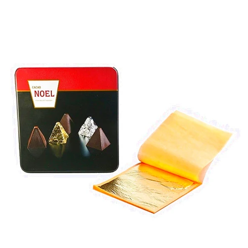 Cacao Noel Edible Gold Leaf Sheets NOE800 by Cacao Noel - 3.75