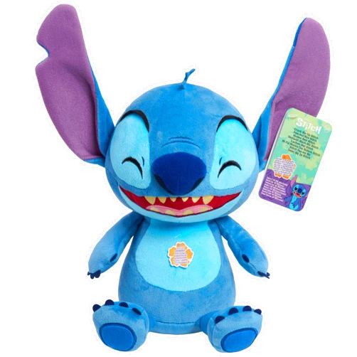 Just Play Disney Stitch Crack Me Up Stitch 11-inch Plush with Sounds and Motion, Wiggles, Giggles, and Laughs, Stuffed Animal, Kids Toys for Ages 3 Up