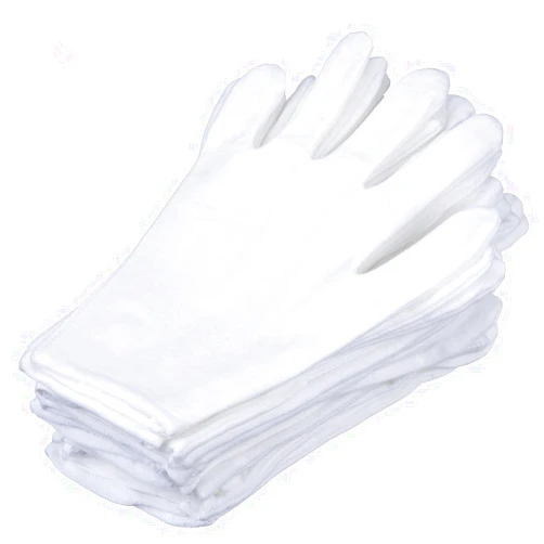 Generic 8 Pairs White Cotton Gloves 7.5