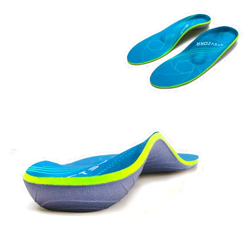 STSVZORR 220 lbs+ High Arch Support Insert Metatarsal Pad Pain Relief Men Women Plantar Fasciitis Insole Orthotic Flat Feet Heel Spur Comfort Standing All Day, Work Boots Shoe Insole