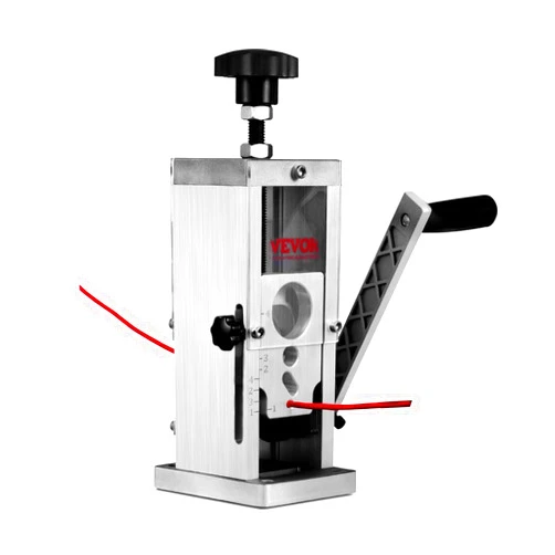 VEVOR Manual Wire Stripping Machine, 0.06''-1.5'' Copper Stripper with Hand Crank or Drill Powered, Visible Stripping Depth Reference, Portable Aluminum Frame Wire Peeler for Scrap Copper Recycling