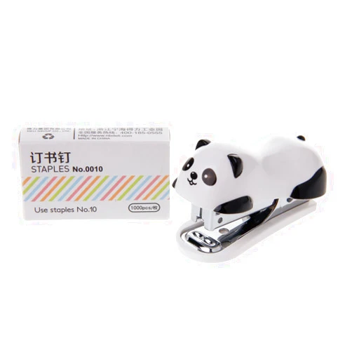 BEIDUOYANG Panda Stapler Set Paper Binder Within 1000pcs for Office School Effortless Stapler Effortless Stapler Machine Staplers Office Heavy Duty Staplers for Desk Stapler Heavy Duty, As Described