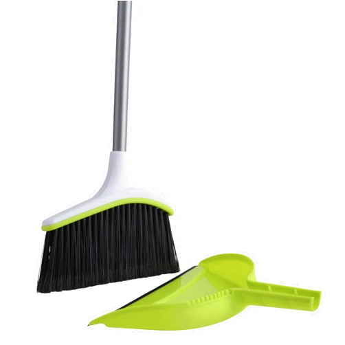 Casabella Basics 2-Piece Angled Broom and Dustpan Set, 44
