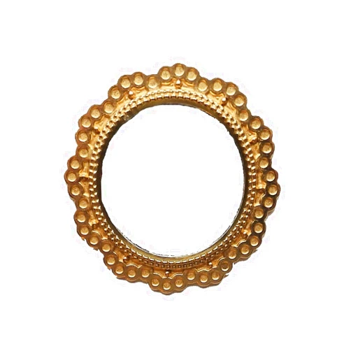 Melody Jane Dolls Houses House Miniature Accessory Round Mirror in Gold Frame 1:12 Scale