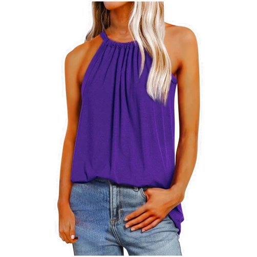 Generic Tank Top for Women Loose Fit Dressy Casual Flowy Printed Vest Shirts Plus Size Soft Comfy Summer Tank Tops