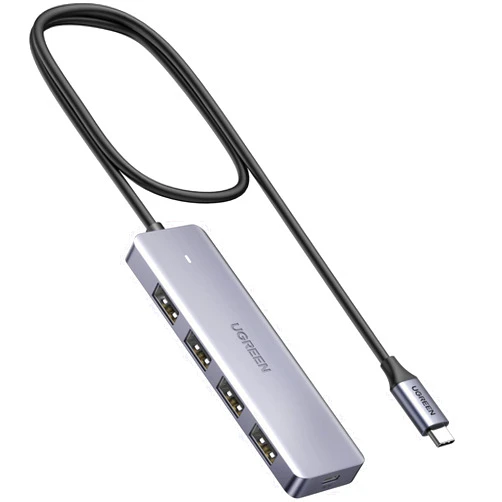 UGREEN USB C Hub 4 Ports, USB C to USB Hub with 4 USB 3.0, Powered USB C Splitter for Laptop, MacBook Pro, iMac, iPad Pro, Chromebook, Dell XPS, iPhone 15/15 Pro, Galaxy S23, and More, 2FT
