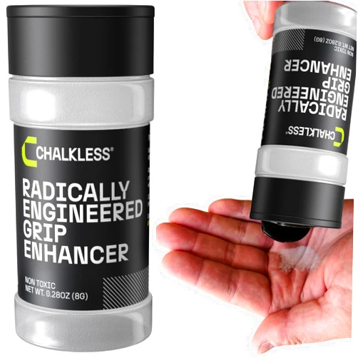 Chalkless Grip Enhancer - Premium Liquid Chalk Alternative & Less Mess Hand Chalk for Weightlifting, Crossfit, Powerlifting, Yoga, Gaming, Climbing, and More, Non-Toxic Long-Lasting & Reliable