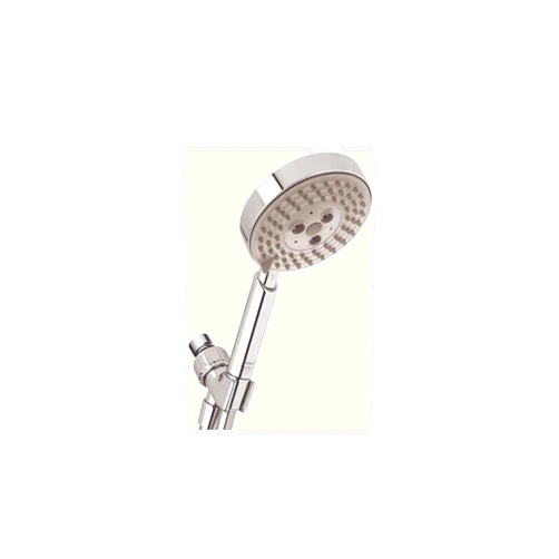 hansgrohe Raindance S Easy Install 4-inch Handheld Shower Head Set Modern 3 Spray RainAir, BalanceAir, Whirl Air Infusion with Airpower with QuickClean with Hose in Chrome, 2 GPM, 04518000