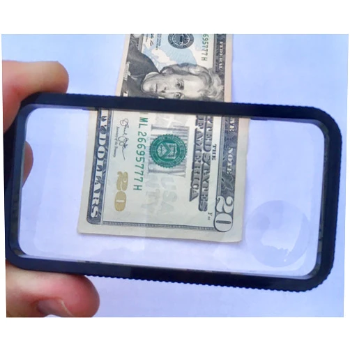 ElectroOptix Rectangular Reading Magnifier, Hand Lens, Made in The USA, Large 2