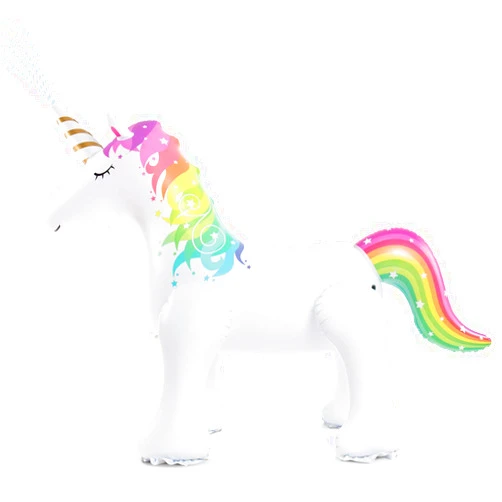 Jasonwell Unicorn Sprinkler Inflatable Water Sprinklers Outdoor Water Toys Inflatable Ginormous Unicorn Toys Yard Sprinkler for Kids (L)
