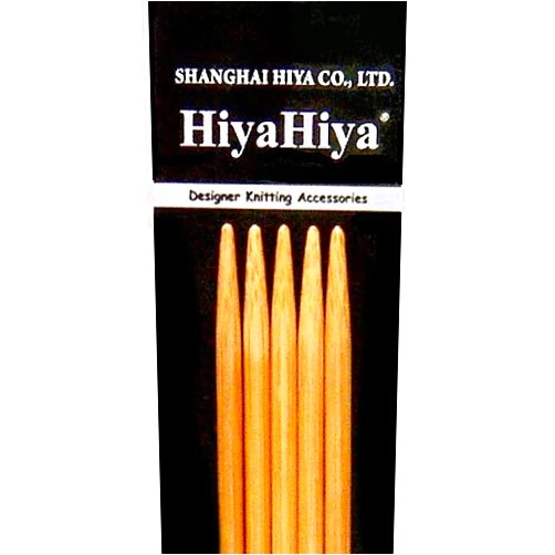 HiyaHiya Double Point 8 inch (20cm) Bamboo Knitting Needles (Set of 5) Size US 5 (3.75mm) HIBDP8-5