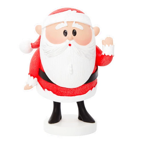 Department 56 Rudolph The Red-Nosed Reindeer Kawaii Collection Santa Figurine, 3.25 Inch, Multicolor
