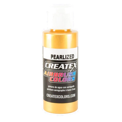 Createx Airbrush Paint, Pearl Satin Gold, 2 oz