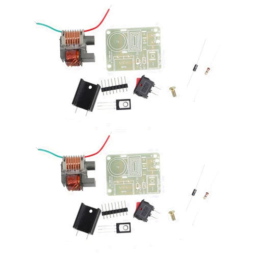 AEDIKO 2 Sets High Voltage Generator 15KV High Voltage Generator Inverter Arc Igniter Coil Module Disassembled Parts