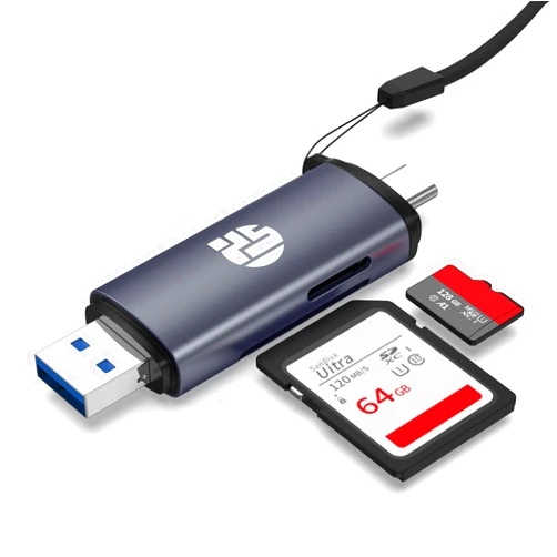 YUANSHAN SD Card Reader,USB C USB 2.0 Memory Card Reader Adapter for SD/Micro sd Memory Card Adapter for SD/Micro SD/MMC/SDXC/SDHC/Micro SDHC,Compatible with MacBook Pro Air/iPad Pro/PC/Android Phone