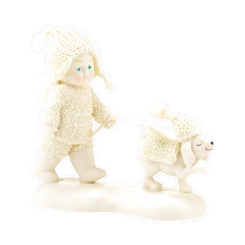 Department 56 Snowbabies “Dog Days of Winter” Porcelain Figurine, 4.5”, White