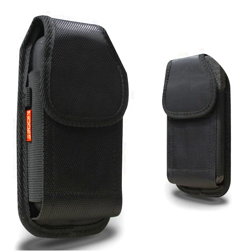 KUTECK Pouch Holster Nylon Case Metal Belt Clip , Fit Galaxy S10/S10 PLUS/S9/S8/S7/S6/S6 Active/S8 Active/S8 Plus with Otterbox Defender/Commuter/Symmetry/Lifeproof Cover On Black