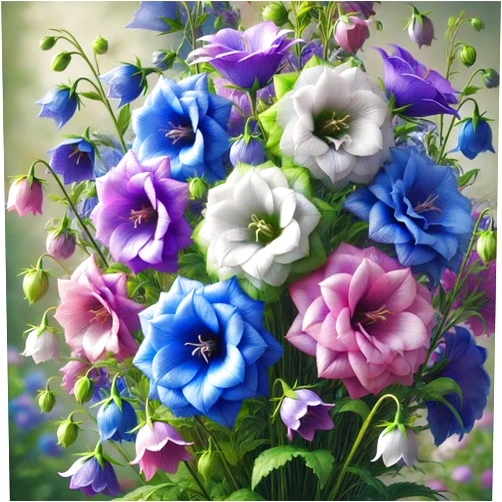 22Day Seeds Seeds Canterbury Bells Double Mix/Bellflower/Biennial Flowers