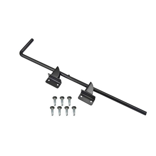 Guardian Built Steel Fence Gate Cane Bolt (Black)