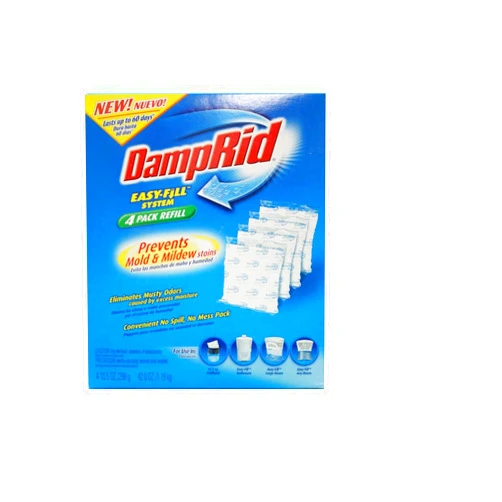 DampRid FG92 Moisture Absorber Easy-Fill System Refill, 4-10.5-Ounce Packets 2 pack