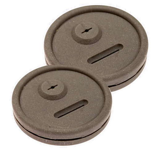 Impresa 2 Pack Thermometer and Probe Grommet for Grills - Compatible with Weber Smokey Mountain Cookers and More - Compare to Replacement 85037