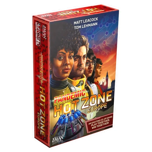 Z-Man Games Pandemic Hot Zone: Europe Board Game - Cooperative Disease-Fighting Adventure, Strategy Game for Kids and Adults, Ages 8+, 2-4 Players, 30 Minute Playtime, Made by Z-Man Games